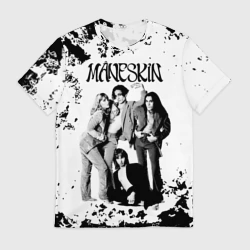Мужская футболка 3D Maneskin Монэскин, рок - группа