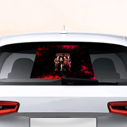 Наклейка на авто - для заднего стекла Maneskin Лунный свет, рок - группа