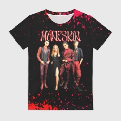 Женская футболка 3D Maneskin Лунный свет, рок - группа