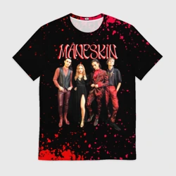 Мужская футболка 3D Maneskin Лунный свет, рок - группа