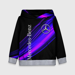 Детская толстовка 3D Mercedes-Benz Мерседес-Бенз пурпурный