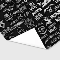 Бумага для упаковки 3D Логотипы метал групп metal bands logo - фото 2