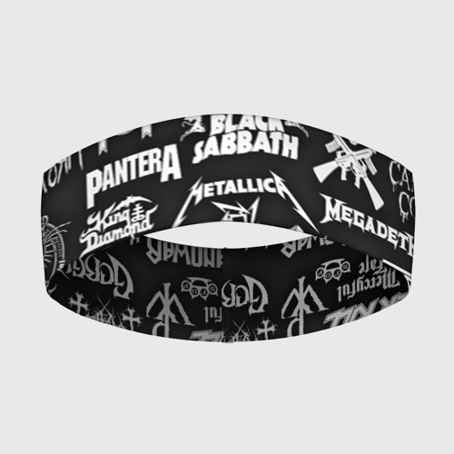 Повязка на голову 3D Логотипы метал групп metal bands logo