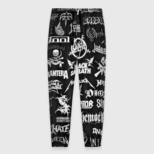 Мужские брюки 3D Логотипы метал групп metal bands logo, цвет 3D печать