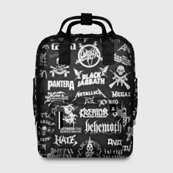 Женский рюкзак 3D Логотипы метал групп metal bands logo