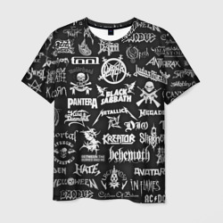 Логотипы метал групп metal bands logo – Мужская футболка 3D с принтом купить со скидкой в -26%