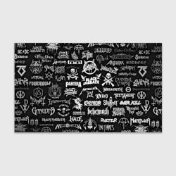 Бумага для упаковки 3D Логотипы метал групп metal bands logo