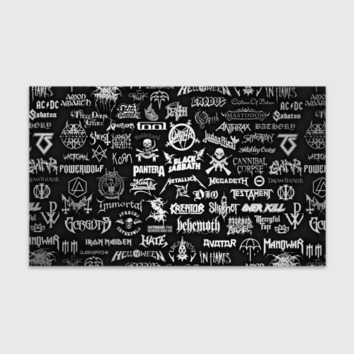 Бумага для упаковки 3D Логотипы метал групп metal bands logo