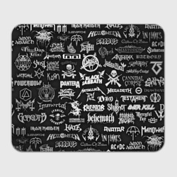 Прямоугольный коврик для мышки Логотипы метал групп metal bands logo