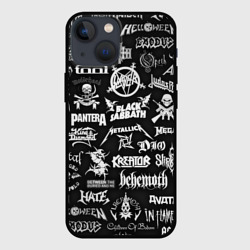 Чехол для iPhone 13 mini Логотипы метал групп metal bands logo