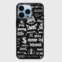 Логотипы метал групп metal bands logo – Чехол для iPhone 14 Pro с принтом купить