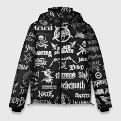 Мужская зимняя куртка 3D Логотипы метал групп metal bands logo