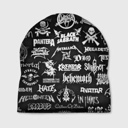 Логотипы метал групп metal bands logo – Шапка 3D с принтом купить