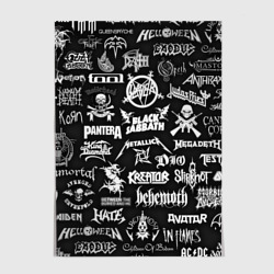 Постер Логотипы метал групп metal bands logo