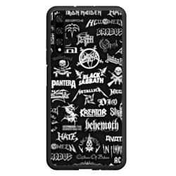 Чехол для Honor 20 Логотипы метал групп metal bands logo