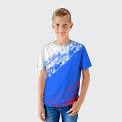Детская футболка 3D Флаг РФ триколор - фото 2