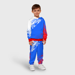 Детский костюм с толстовкой 3D Флаг РФ триколор - фото 2