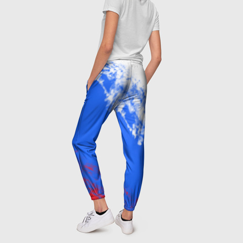 Женские брюки 3D Флаг РФ триколор, цвет 3D печать - фото 4