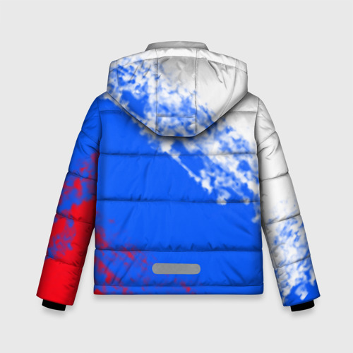 Зимняя куртка для мальчиков 3D Флаг РФ триколор, цвет черный - фото 2