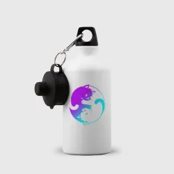 Бутылка спортивная Неоновые котики Инь Янь - фото 2