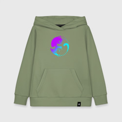 Детская толстовка хлопок Неоновые котики Инь Янь