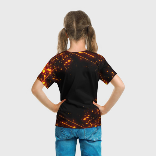 Детская футболка 3D Огненный Крипер: Майнкрафт, цвет 3D печать - фото 6