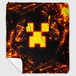 Плед с рукавами Огненный Крипер: Майнкрафт