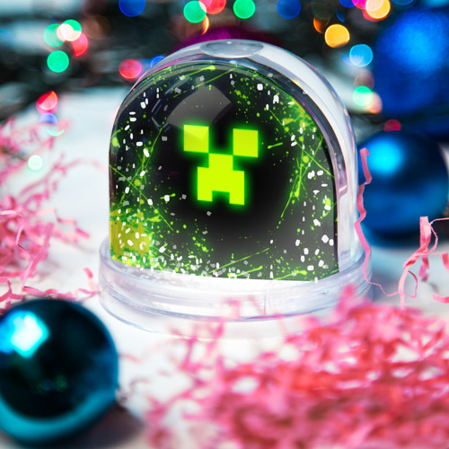 Игрушка Снежный шар Майнкрафт: токсичный Крипер - фото 3