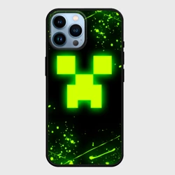 Чехол для iPhone 14 Pro Max Майнкрафт: токсичный Крипер