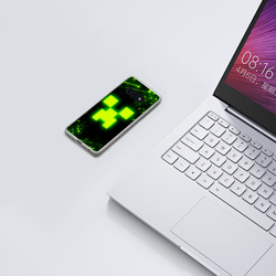 Чехол для Samsung S10E с принтом Майнкрафт: токсичный крипер для любого человека, вид спереди №5. Цвет основы: белый