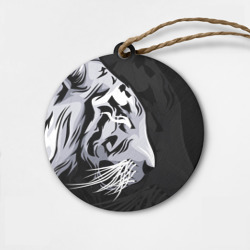 Деревянная игрушка круг 2022 Год тигра