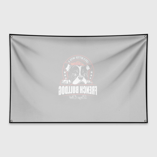 Флаг-баннер Французский Бульдог French Bulldog - фото 2