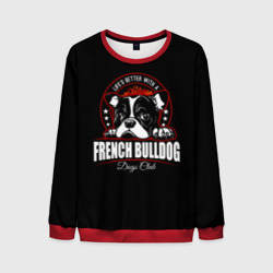 Мужской свитшот 3D Французский Бульдог French Bulldog
