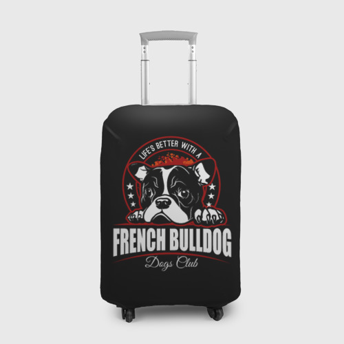 Чехол для чемодана 3D Французский Бульдог French Bulldog, цвет 3D печать
