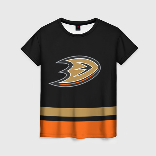 Женская футболка 3D Anaheim Ducks Анахайм Дакс, цвет 3D печать