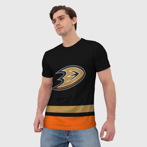 Мужская футболка 3D Anaheim Ducks Анахайм Дакс, цвет 3D печать - фото 3