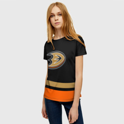 Женская футболка 3D Anaheim Ducks Анахайм Дакс - фото 2