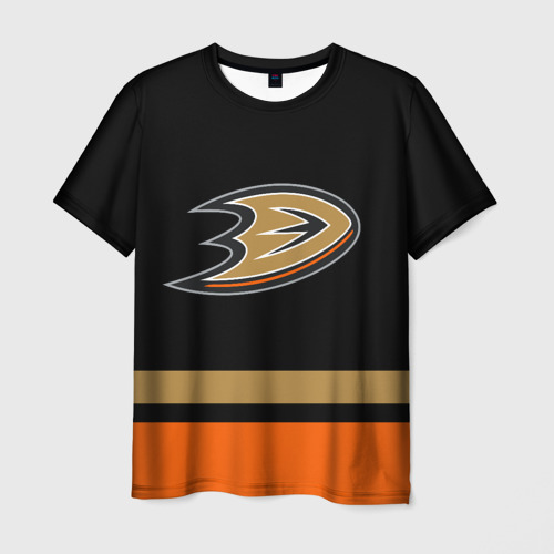 Мужская футболка 3D Anaheim Ducks Анахайм Дакс, цвет 3D печать