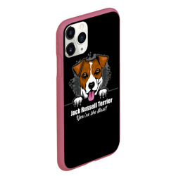 Чехол для iPhone 11 Pro Max матовый Джек-Рассел-Терьер Jack Russell Terrier - фото 2