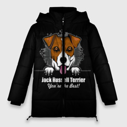 Женская зимняя куртка Oversize Джек-Рассел-Терьер Jack Russell Terrier