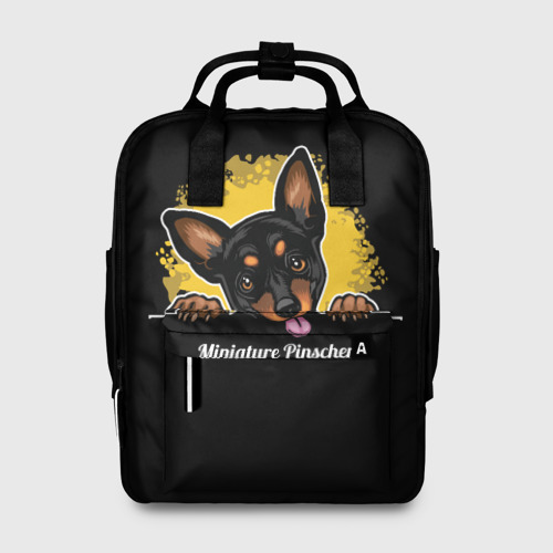 Женский рюкзак 3D Пинчер Miniature Pinscher