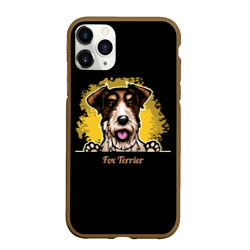 Чехол для iPhone 11 Pro Max матовый Фокстерьер Fox terrier