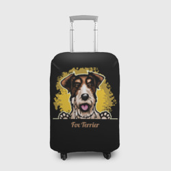 Чехол для чемодана 3D Фокстерьер Fox terrier