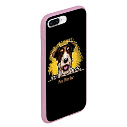 Чехол для iPhone 7Plus/8 Plus матовый Фокстерьер Fox terrier - фото 2