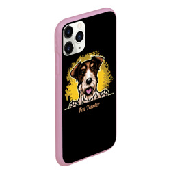Чехол для iPhone 11 Pro Max матовый Фокстерьер Fox terrier - фото 2