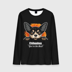 Мужской лонгслив 3D Чихуахуа Chihuahua