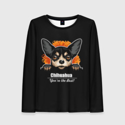 Женский лонгслив 3D Чихуахуа Chihuahua