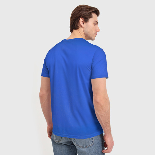 Мужская футболка 3D с принтом Ультрамарины (парадный вариант), вид сзади #2