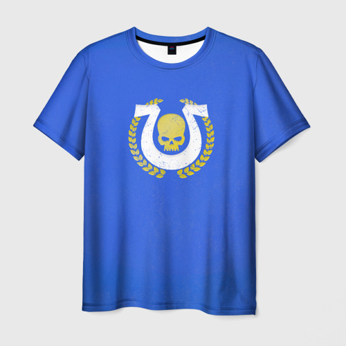 Мужская футболка 3D с принтом Ультрамарины (парадный вариант), вид спереди #2
