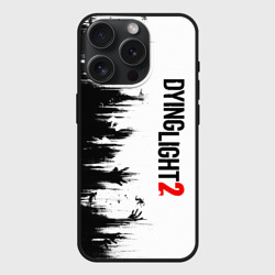 Чехол силиконовый для Apple iPhone 15 Pro матовый Dying light 2 good night and good luck